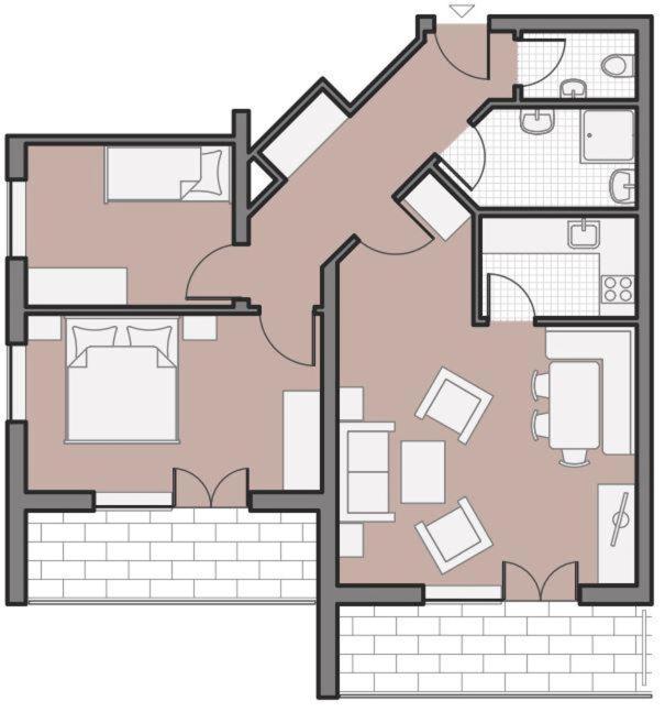 Allgäuer Bergblick - Apartment mit Balkon - 11