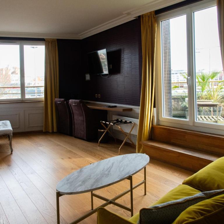 Les chambres du Waterzooi - Suite avec Terrasse - Vue sur Port - 9