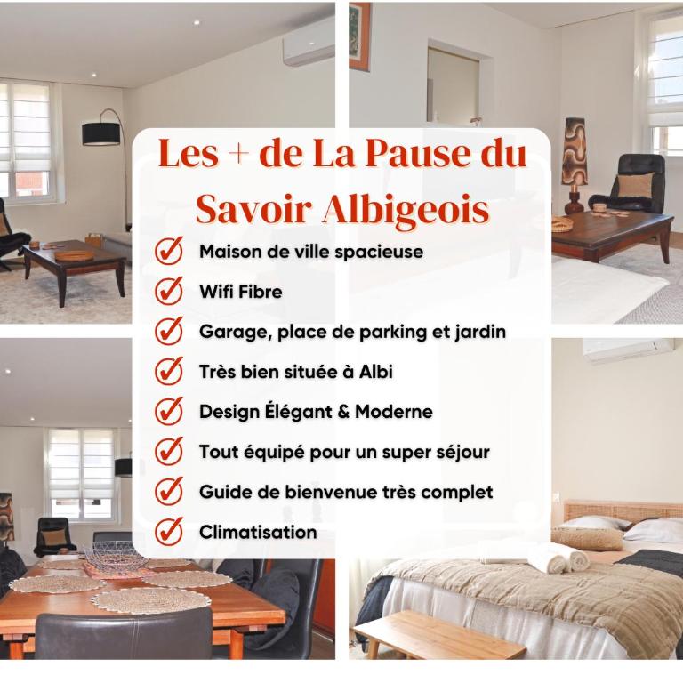 La Pause du Savoir Albigeois - Garage - Climatisation - Centre ville - Three-Bedroom House - 5