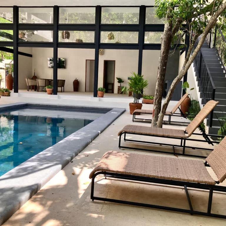 Tulum groups home for 8 guest with 2 bedrooms Balcony Common Pool Gym Yoga and mini Market Ximbal - Apartamento - 13