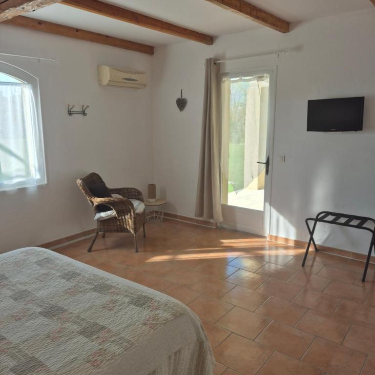 Mas Clement - Chambre et table d'hôtes - Habitación Doble con terraza - 7