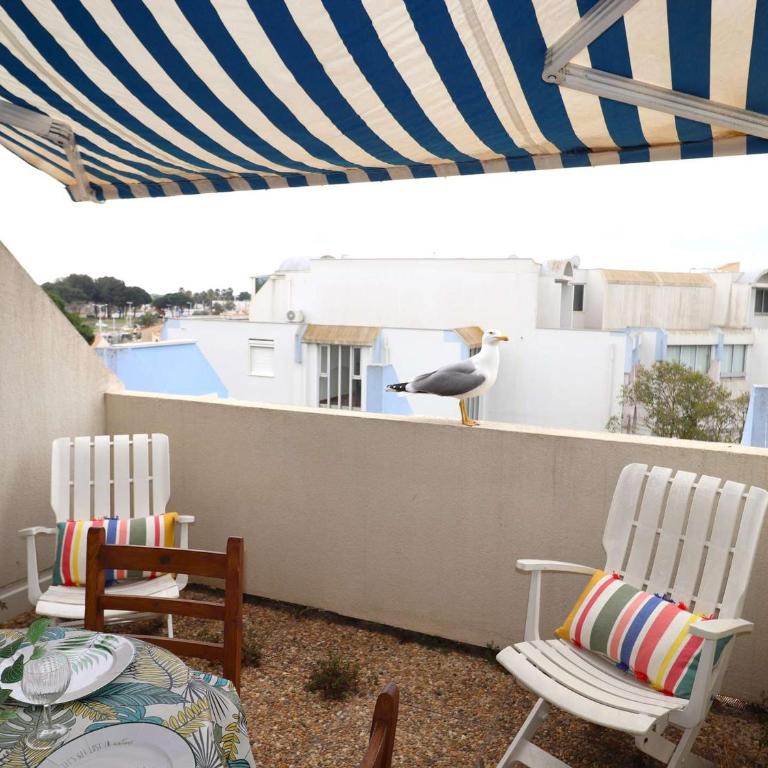 Studio cabine refait à neuf avec terrasse, piscine, parking et lave-linge - Le Grau-du-Roi - FR-1-307-249 - Monolocale - 24