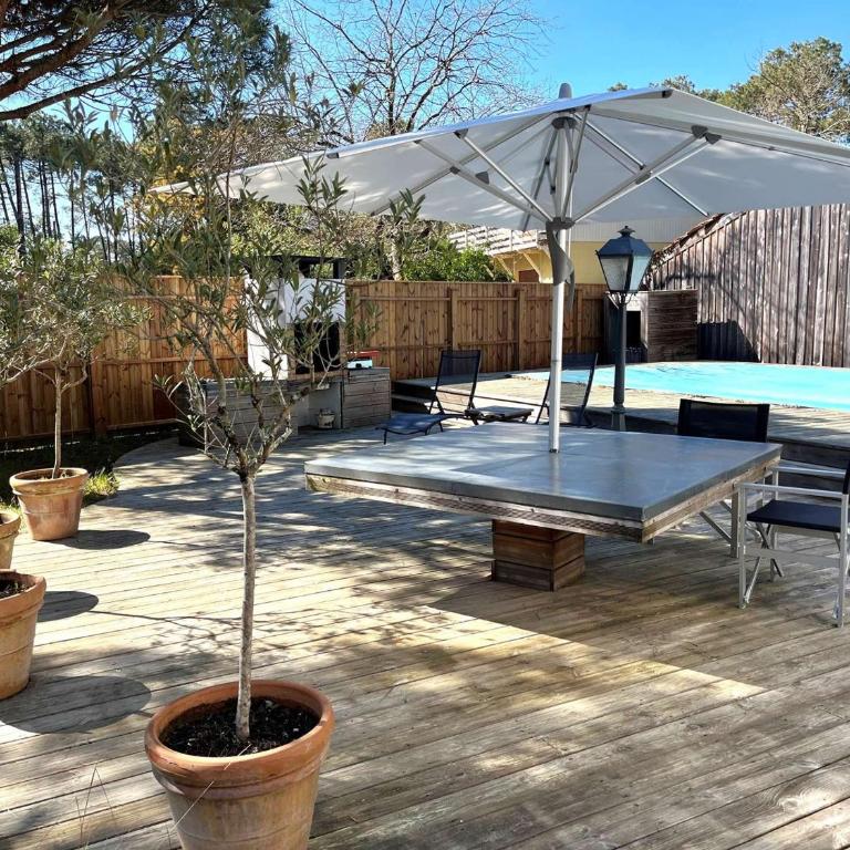 Villa plain-pied avec piscine et jardin arboré à Lège-Cap-Ferret - Villa 3 Chambres - 2