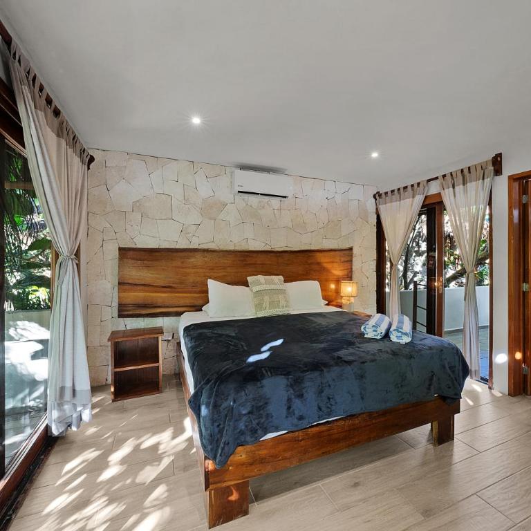 Playa Canek Beachfront Eco Hotel - Habitación Jardín con cama grande y balcón - 9