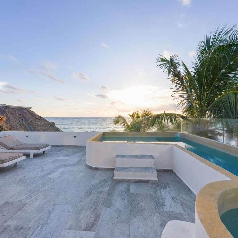 Playa Canek Beachfront Eco Hotel - Penthouse Two Bedroom Ocean View - 8