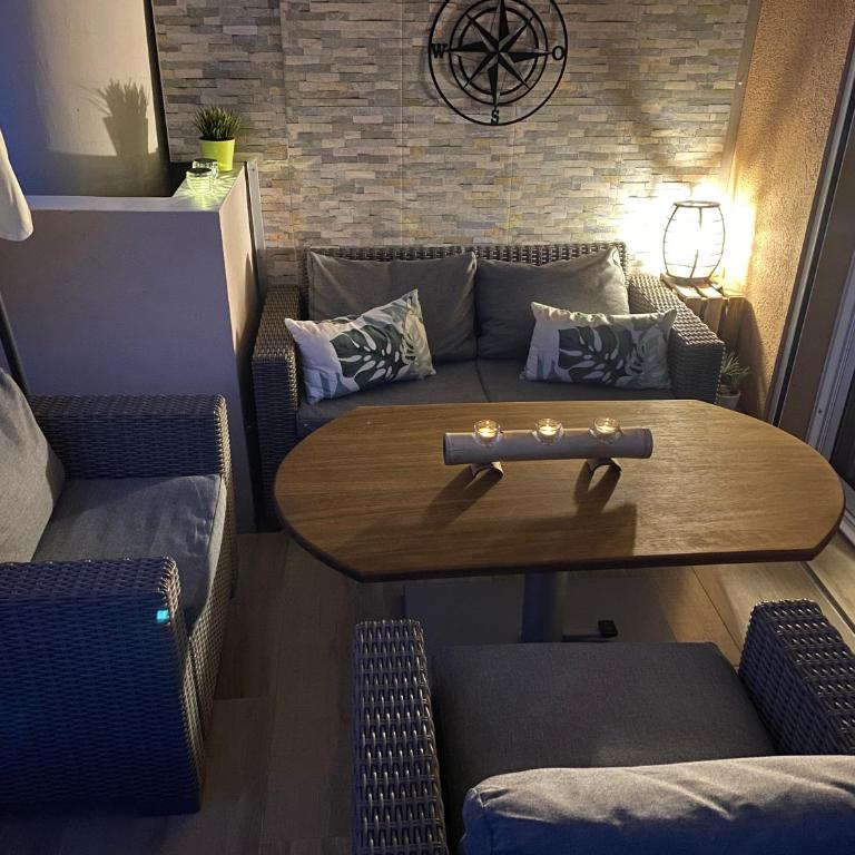 2 P vue panoramique classé 3 étoiles sur la baie de Cannes avec Garage - Appartement 1 Chambre - 10