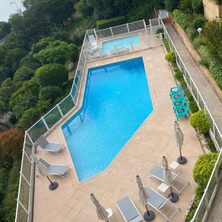 2 P vue panoramique classé 3 étoiles sur la baie de Cannes avec Garage - Appartement 1 Chambre - 11