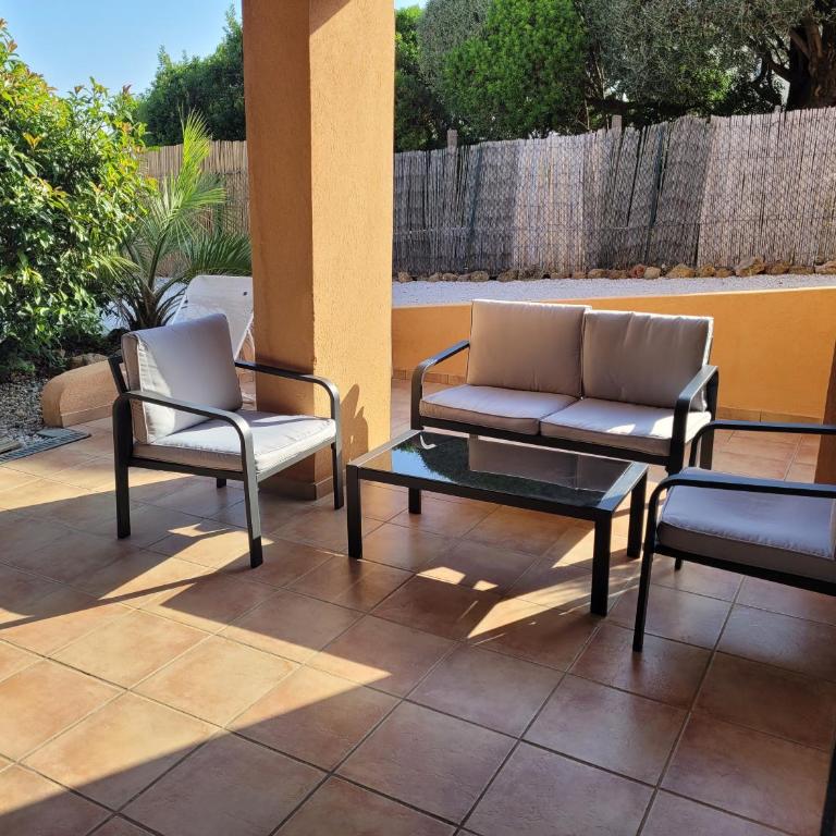 Giens-T2 charme-7m à pied plage - Rez de jardin - Apartment mit 1 Schlafzimmer - 6