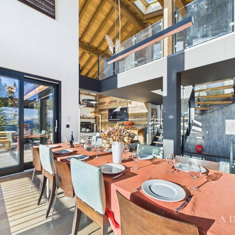 Luxueux chalet avec piscine, sauna et parking à La Rosière pour 10 personnes - Chalet mit 3 Schlafzimmern - 6