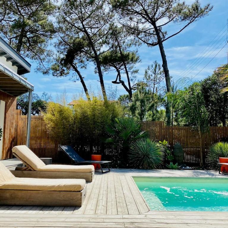 Villa classée 5 étoiles 200m de la plage piscine chauffée 5 vélos - Villa - 2