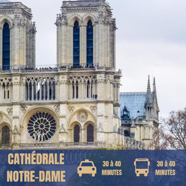 9 min de la Basilique Saint-Denis - 10 voyageurs - Appartement - 16