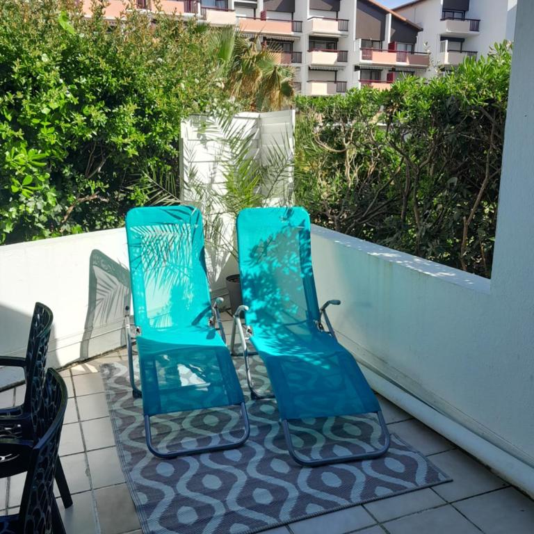 Bleu Océan - Sur le port Appartement avec piscine, terrasse, parking - Appartement avec Terrasse - 9