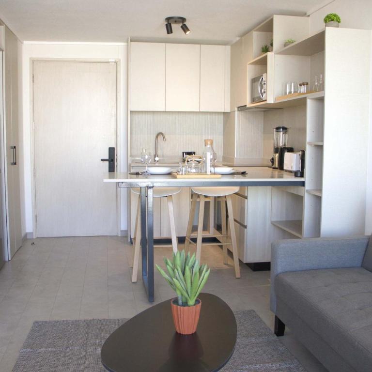 HOM I 1D1B en Ñuñoa 3PAX cerca al Metro Irarrazaval VIC1711 - Apartamento - 45