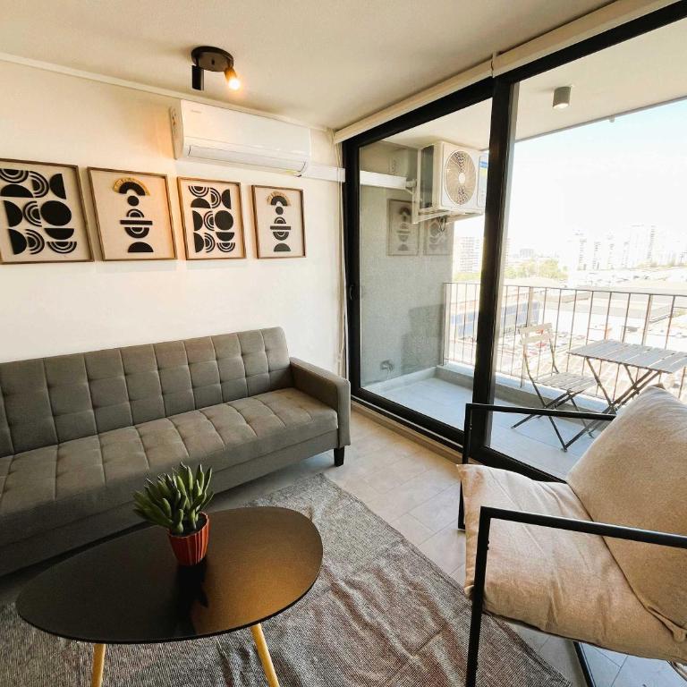HOM I 1D1B en Ñuñoa 3PAX cerca al Metro Irarrazaval VIC1711 - Apartamento - 56
