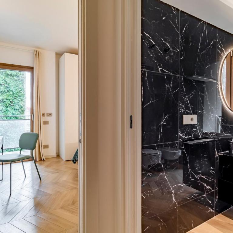 AureaLiving - Sage luxury apt with Air Conditioning, Fast Wifi and free Gym - Appartamento con 2 Camere da Letto - 12