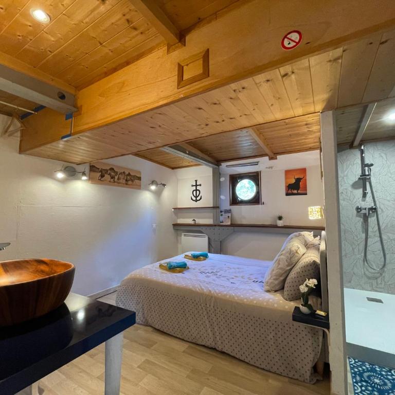 Péniche Le Pescalune - Chambre d'hôtes - Camera Matrimoniale - 6