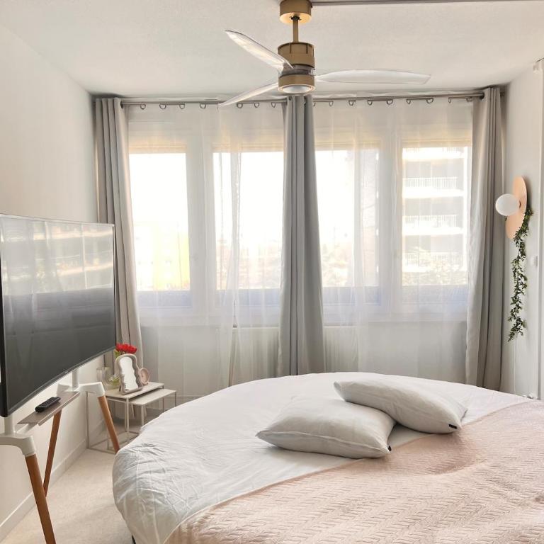 Suite Cozy - lit rond Bergson Stade Zénith Technopole - Appartamento con 1 Camera da Letto - 4