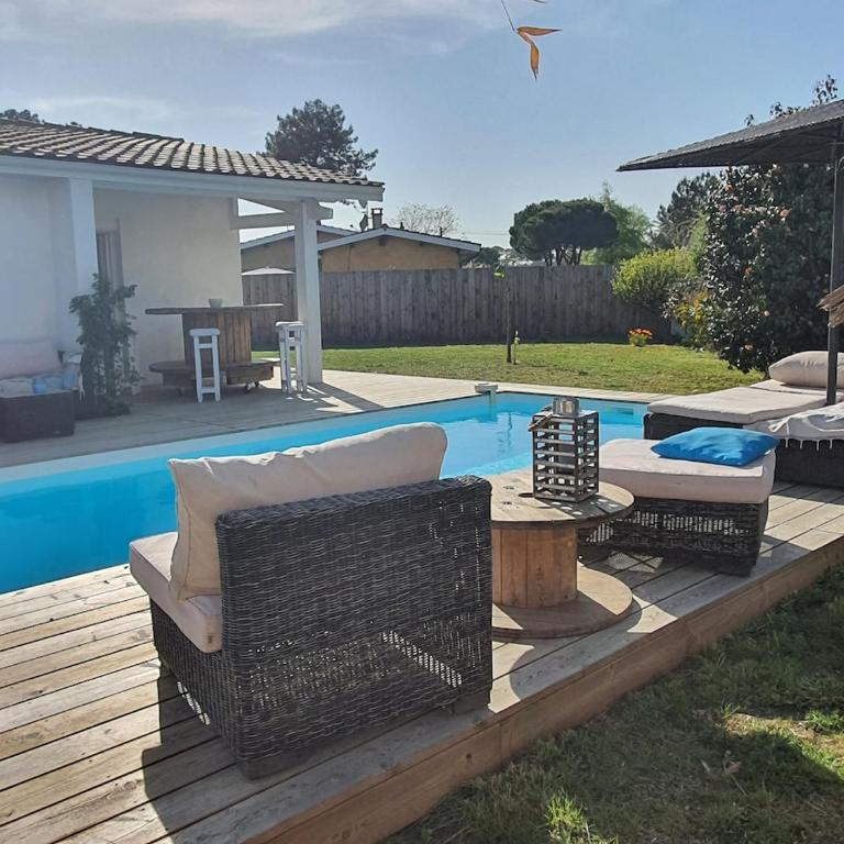Villa Léonah Bassin d'Arcachon - Villa avec Piscine Privée - 1