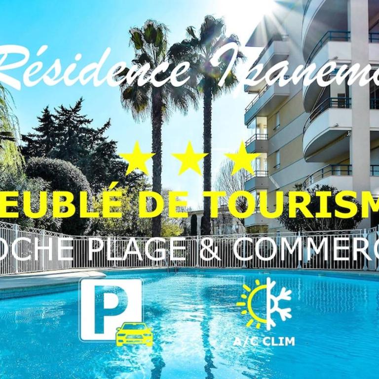 Soleil & sable-Fréjus appt 4 pers-Classé 3-Clim - Appartement 1 Chambre - 2