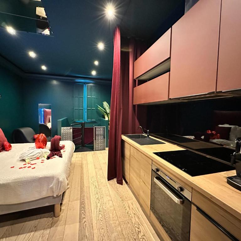 Mieuxqualhotel jacuzzi privatif Velvet Desire - Appartement 1 Chambre - 4