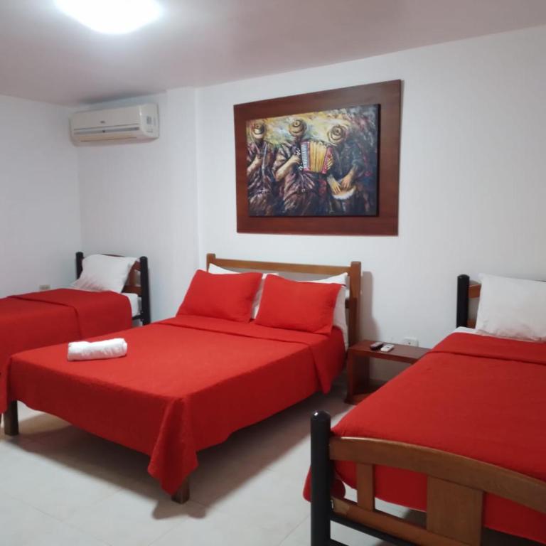 Hotel La Casona Valledupar - Habitación Cuádruple con baño privado - 3