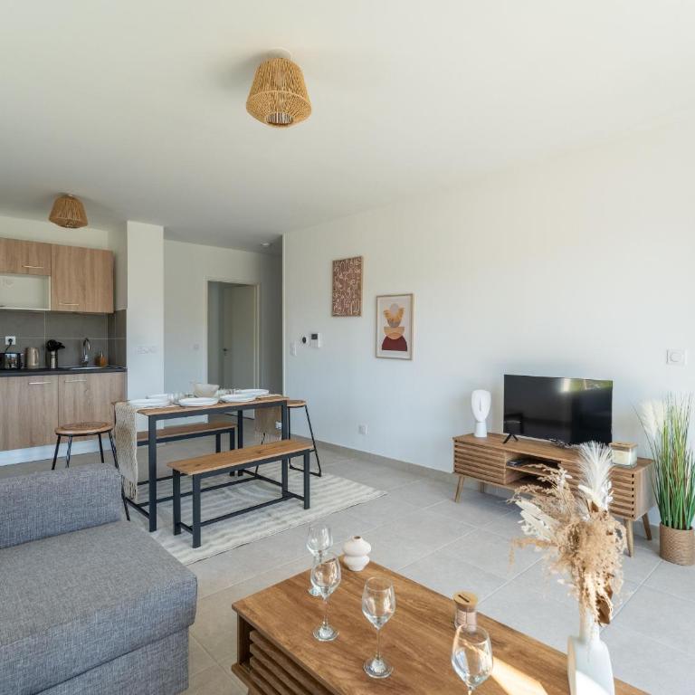 Appartement T4 lumineux à Biscarrosse - 6 à 8 pers. - Parking inclus - FR-1-319-599 - Apartamento - 5