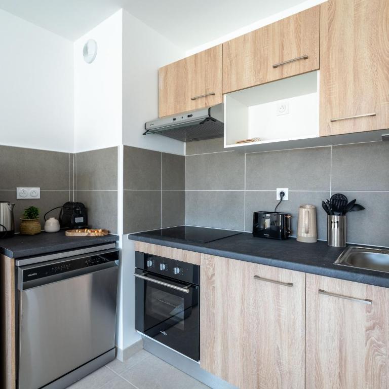 Appartement T4 lumineux à Biscarrosse - 6 à 8 pers. - Parking inclus - FR-1-319-599 - Apartamento - 9