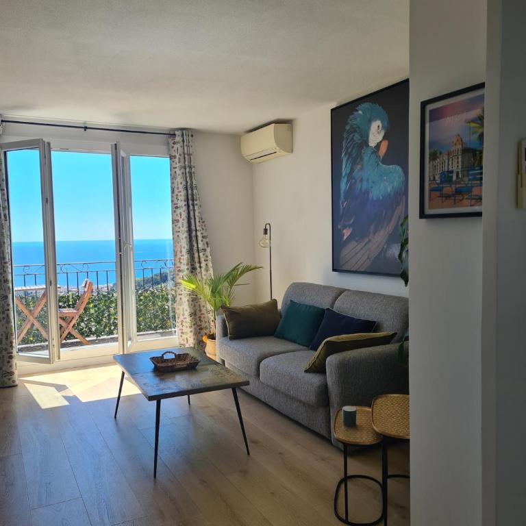 Panoramic sea view of the French Riviera, Parking - Apartment mit 1 Schlafzimmer - 10