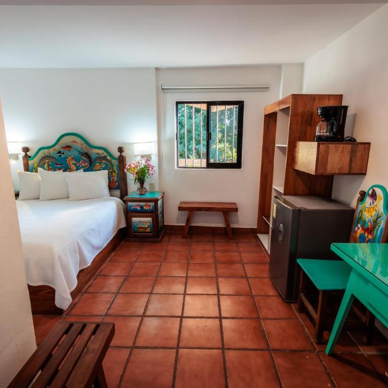 Hotel Rosa Mexicano - Habitación Doble con baño privado - 2 camas - 7