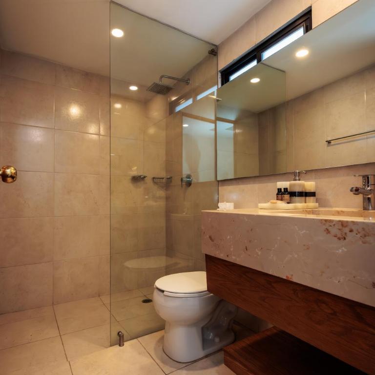 Hotel Rosa Mexicano - Habitación Doble con baño privado - 2 camas - 13