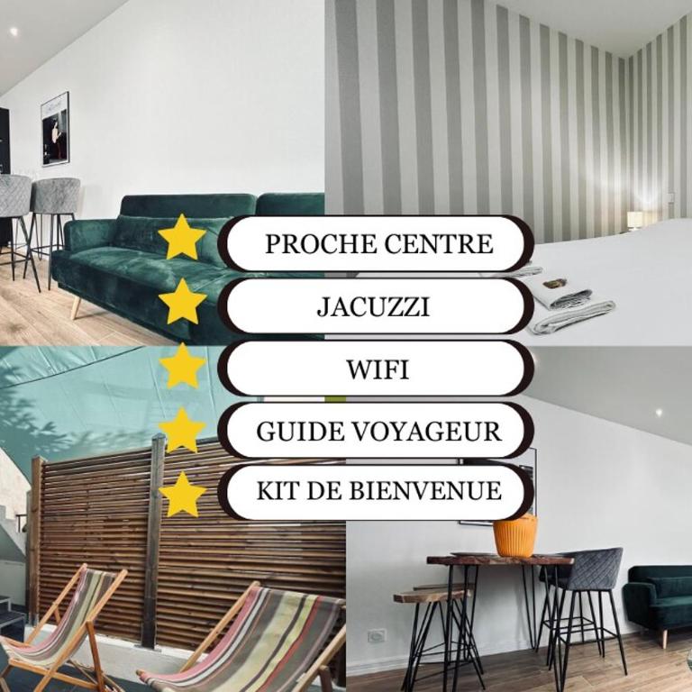 1 lenoir cocon romantique avec jacuzzi au centre - Appartement 1 Chambre - 4