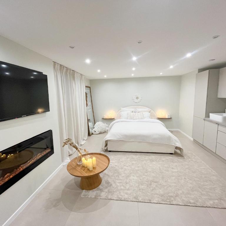 Romantique Room avec bain - Appartamento con 1 Camera da Letto - 7