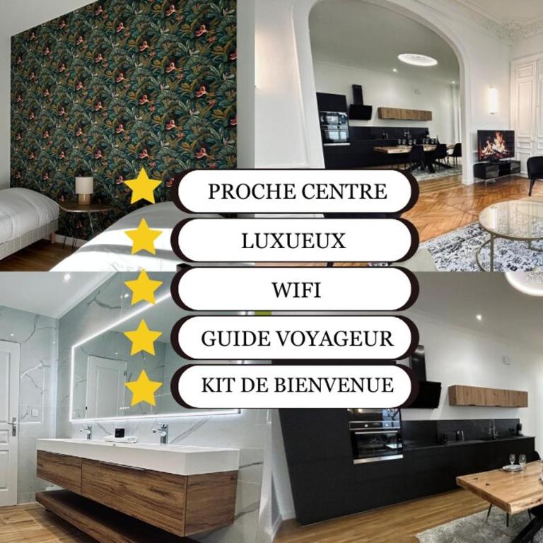 3 Lenoir Grand T3 luxueux au centre-ville 4 pers - Appartamento con 2 Camere da Letto - 4