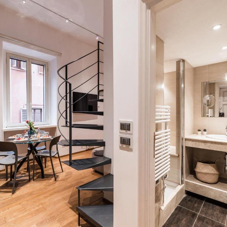 The Best Rent - One-bedroom flat in Tritone area - One-bedroom apartment with a mezzanine with a double bed - 18