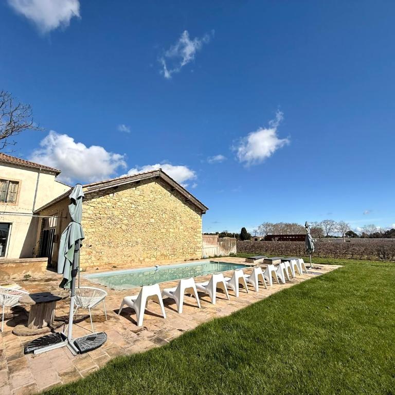 Domaine la Clausade - Maison 5 Chambres avec Piscine Privée - 33