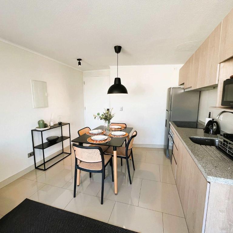 HOM I Depto Moderno 1D1B en Santa Isabel, Santiago - Apartamento - 42