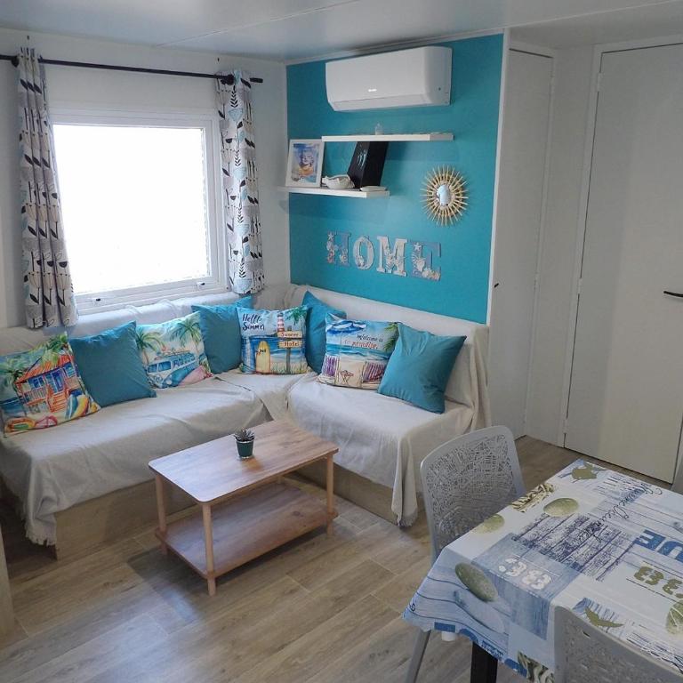 Mobil-home climatisé - Terrasse et portillon - proche océan - Casa Móvil - 3