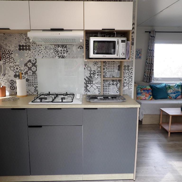 Mobil-home climatisé - Terrasse et portillon - proche océan - Casa Móvil - 10