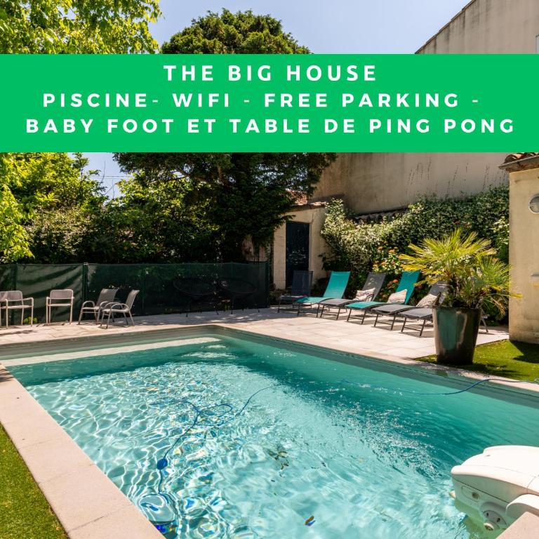 Big House - Parking Privée - Piscine - Wifi - tout équipée - Villa - 1