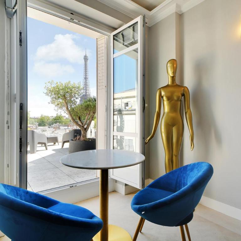 Vue exceptionnelle sur la tour Eiffel - Apartment mit 2 Schlafzimmern - 5