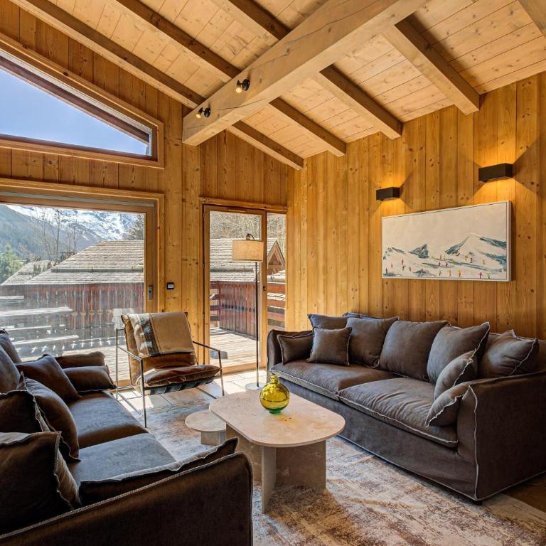 Apartment Soleil, Alpes Agency, Argentière, Sleeps 9 - Apartment mit 4 Schlafzimmern und einem Balkon - 25