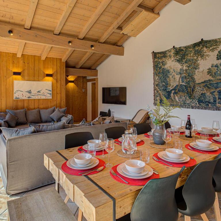 Apartment Soleil, Alpes Agency, Argentière, Sleeps 9 - Apartment mit 4 Schlafzimmern und einem Balkon - 35