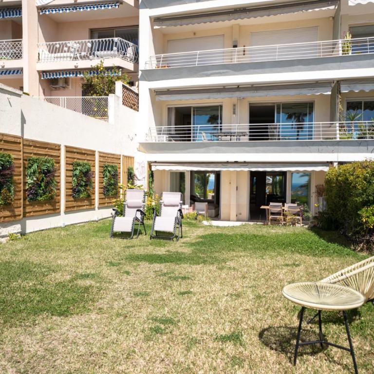 Luxueux Appartement avec Jardin Suspendu Vue Mer 10 min du Palais Cannes - Appartement - 48