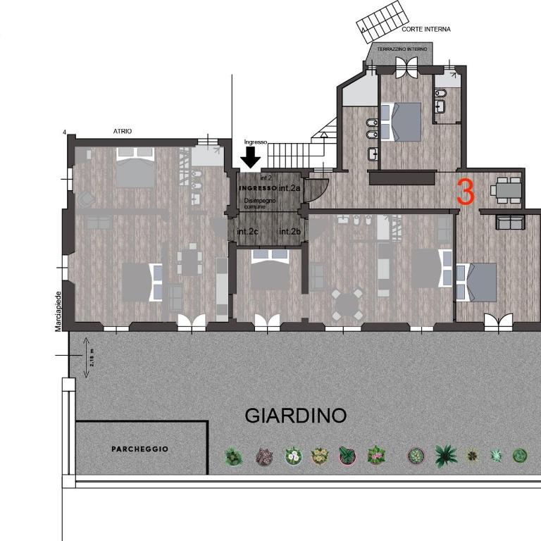 C3 Top Class Apartment, 2 camere da letto, 2 bagni, giardino distante 15 minuti a piedi da Fontana di Trevi - Appartamento con 2 Camere da Letto - 2