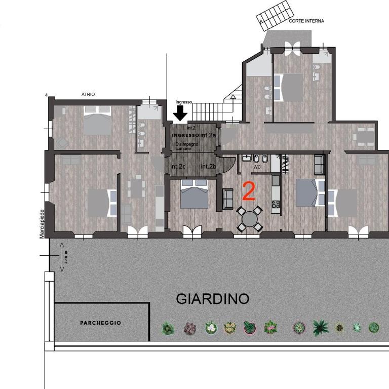 C2 Top Class Apartment, 2 camere da letto con giardino in zona Via Veneto distante 15 minuti a piedi da Fontana di Trevi - Appartamento con 2 Camere da Letto - 2