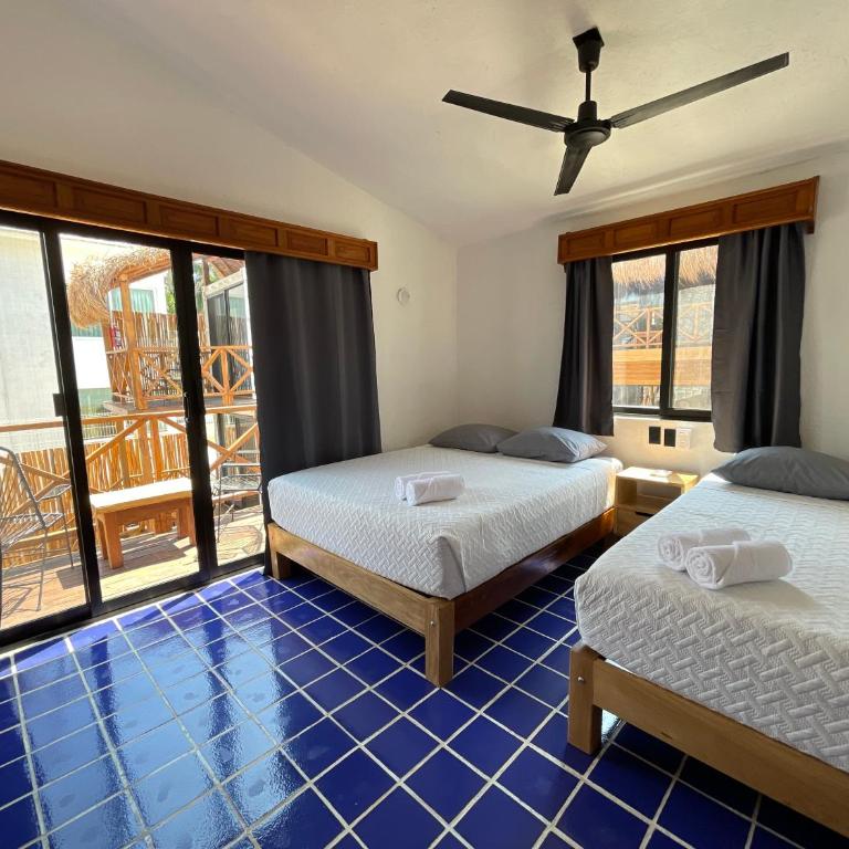 Hotel Solana Bacalar Lakefront - Habitación Cuádruple - vistas al jardín - 3