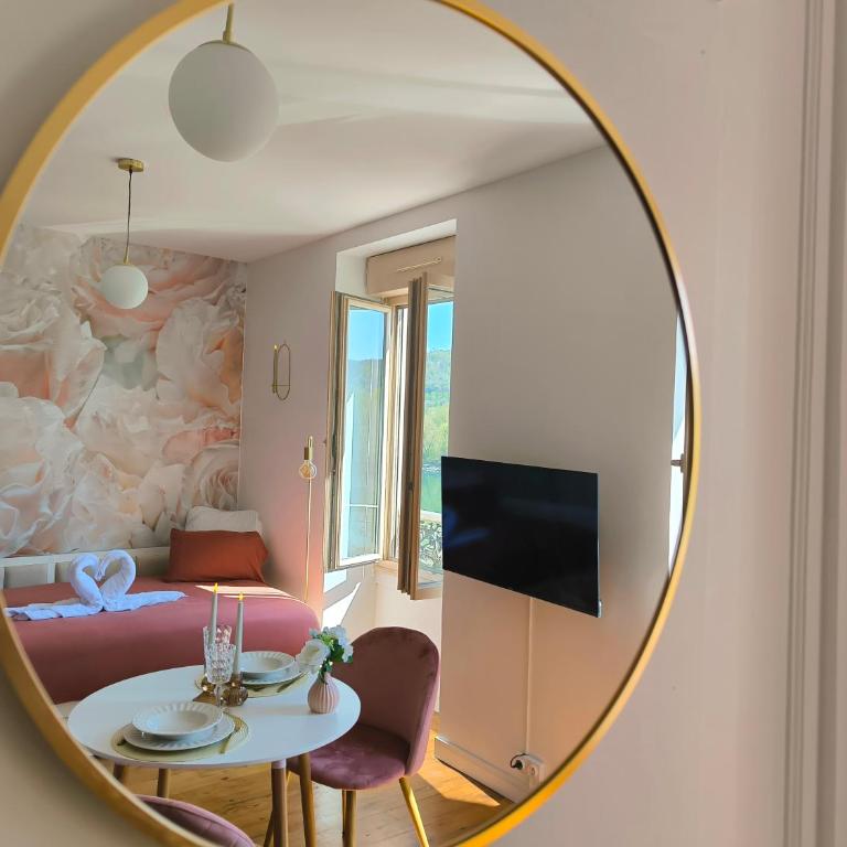 Studio L'éclat vue sur rhône, CNPE, accès direct via rhona, clim - Studio Deluxe - 7
