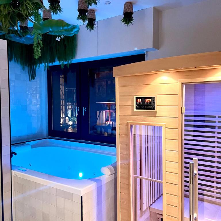 Spa et Sauna Luxueux Hyper centre avec climatisation Parking gratuit - Appartement 2 Chambres - 12