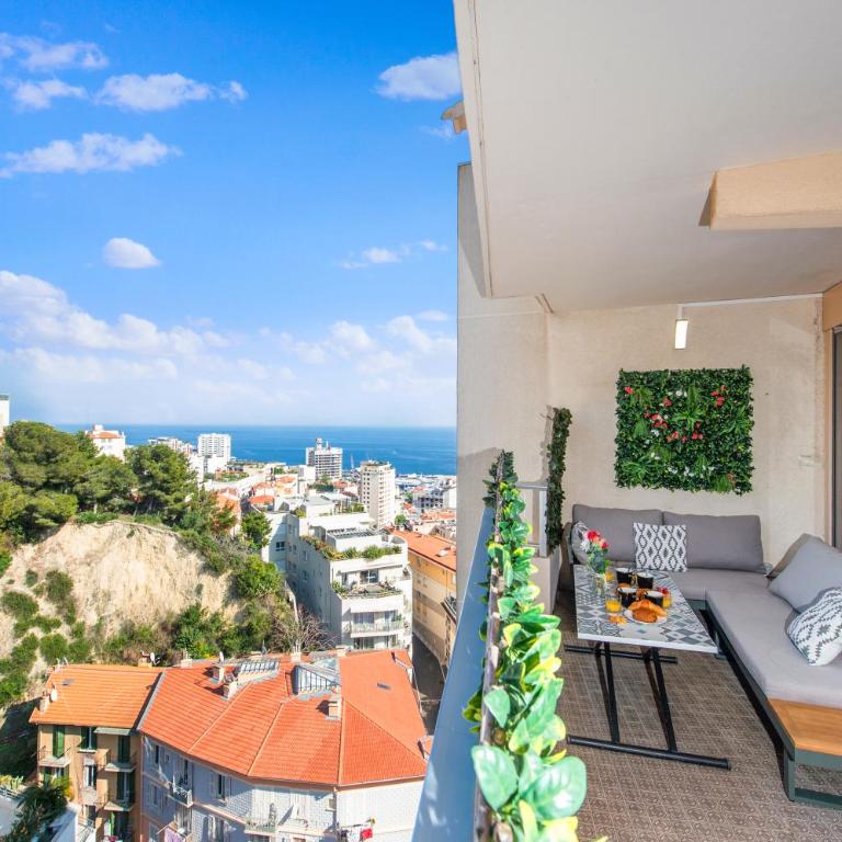 5mn Monaco - Charmant et lumineux - Parking - DF - Appartement 2 Chambres - 7