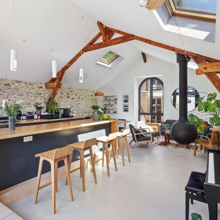 Loft sur l'Erdre à 2 pas du Centre ville - Maison de Vacances - 15